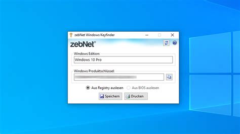 ZebNet Windows Keyfinder 7.0